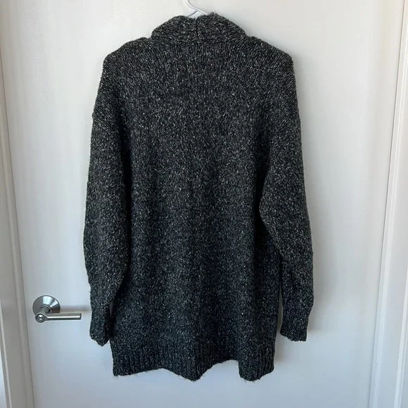 Isabel Marant Hamilton Grey Marled Oversized Cardigan Sweater - Picture 3 of 6
